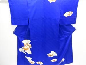 地紙に牡丹・梅・菊模様刺繍訪問着